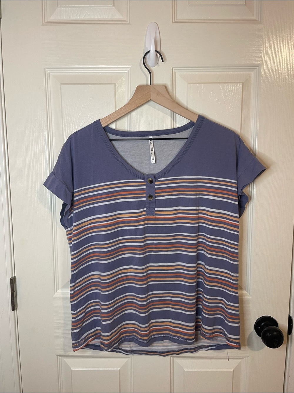 Kuhl Solstice Short Sleeve in Multi Stripe Size Large - Picture 2 of 10